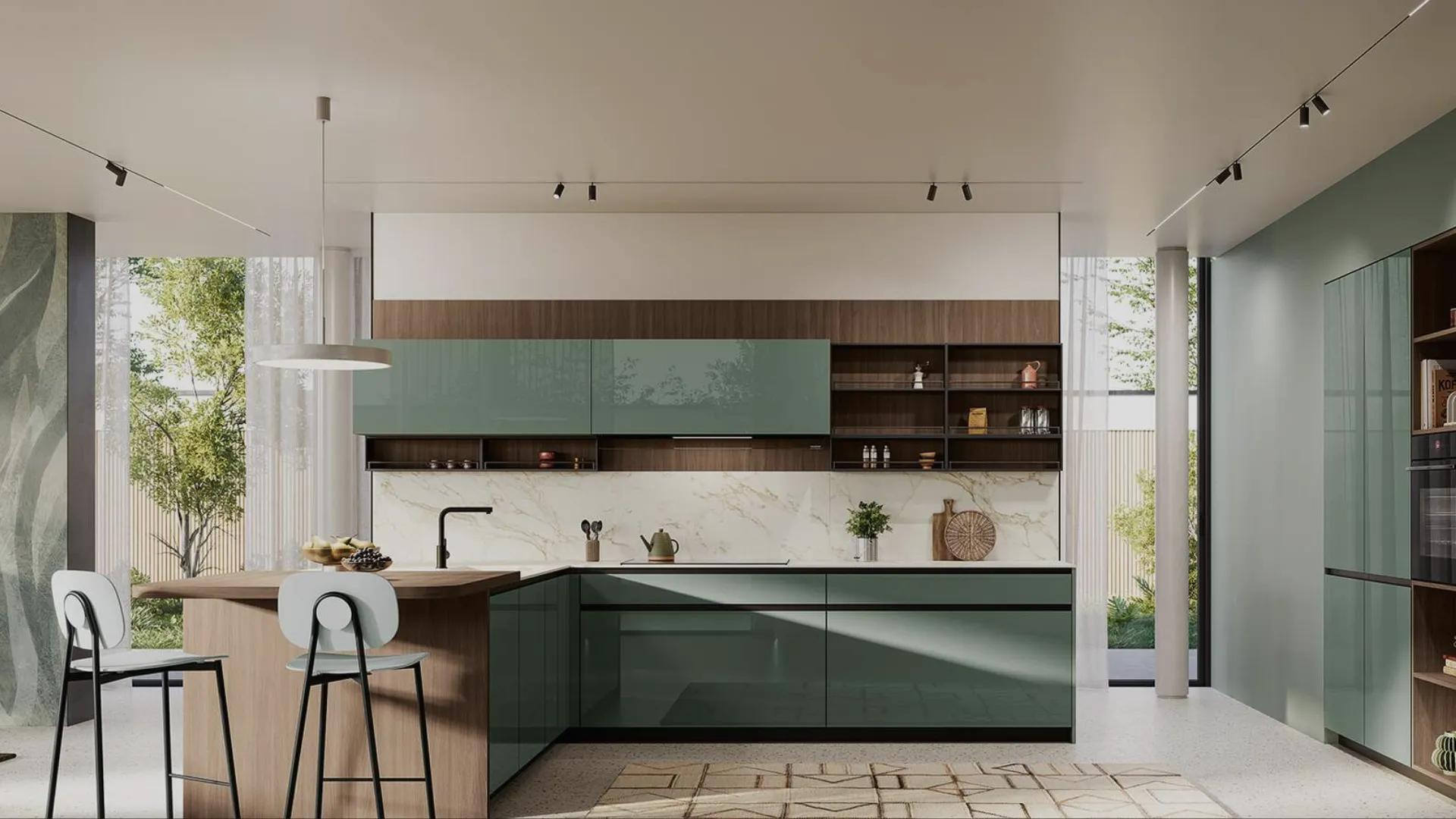 Cucina luminosa